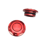 Maxbell 2x Engine Oil Filler Cap Transmission Tank Cover for Yamaha MT-03 MT-25 Red