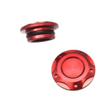 Maxbell 2x Engine Oil Filler Cap Transmission Tank Cover for Yamaha MT-03 MT-25 Red
