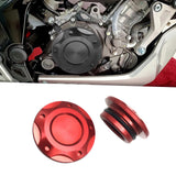 Maxbell 2x Engine Oil Filler Cap Transmission Tank Cover for Yamaha MT-03 MT-25 Red