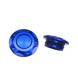 Maxbell 2x Engine Oil Filler Cap Transmission Tank Cover for Yamaha MT-03 MT-25 Blue