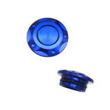 Maxbell 2x Engine Oil Filler Cap Transmission Tank Cover for Yamaha MT-03 MT-25 Blue