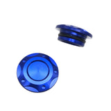 Maxbell 2x Engine Oil Filler Cap Transmission Tank Cover for Yamaha MT-03 MT-25 Blue
