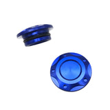 Maxbell 2x Engine Oil Filler Cap Transmission Tank Cover for Yamaha MT-03 MT-25 Blue
