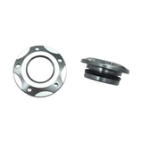 Maxbell 2x Engine Oil Filler Cap Transmission Tank Cover for Yamaha MT-03 MT-25 Grey