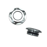 Maxbell 2x Engine Oil Filler Cap Transmission Tank Cover for Yamaha MT-03 MT-25 Grey