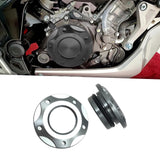 Maxbell 2x Engine Oil Filler Cap Transmission Tank Cover for Yamaha MT-03 MT-25 Grey