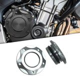 Maxbell 2x Engine Oil Filler Cap Transmission Tank Cover for Yamaha MT-03 MT-25 Grey