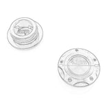 Maxbell 2x Engine Oil Filler Cap Transmission Tank Cover for Yamaha MT-03 MT-25 Grey