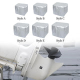 Maxbell Boat Motor Covers Waterproof Dustproof Oxford Fabric Argent Engine Protector 15HP