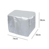 Maxbell Boat Motor Covers Waterproof Dustproof Oxford Fabric Argent Engine Protector 100-150HP