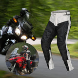 Maxbell Motorcycle Racing Pants Motorbike Protective Trousers for Men and Women White M