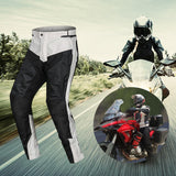 Maxbell Motorcycle Racing Pants Motorbike Protective Trousers for Men and Women White M