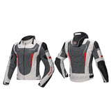 Maxbell Waterproof Motorcycle Jacket Men Women Durable Protective Pads Riding Jacket L White