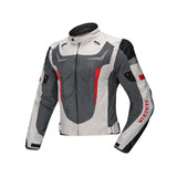 Maxbell Waterproof Motorcycle Jacket Men Women Durable Protective Pads Riding Jacket L White