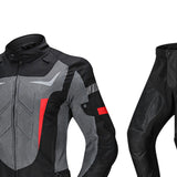 Maxbell Waterproof Motorcycle Jacket Pants Suit Motorbike Biker Riding Jacket Black  XXL