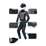 Maxbell Waterproof Motorcycle Jacket Pants Suit Motorbike Biker Riding Jacket Black  XXL