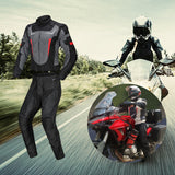 Maxbell Waterproof Motorcycle Jacket Pants Suit Motorbike Biker Riding Jacket Black  XXL