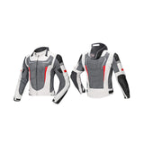 Maxbell Waterproof Motorcycle Jacket Pants Suit Motorbike Biker Riding Jacket White XXXL
