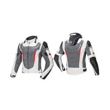 Maxbell Waterproof Motorcycle Jacket Pants Suit Motorbike Biker Riding Jacket White XXXL