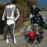 Maxbell Waterproof Motorcycle Jacket Pants Suit Motorbike Biker Riding Jacket White XXXL