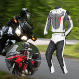 Maxbell Waterproof Motorcycle Jacket Pants Suit Motorbike Biker Riding Jacket White XXXL