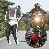 Maxbell Waterproof Motorcycle Jacket Pants Suit Motorbike Biker Riding Jacket White XXXL