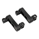 Maxbell Motorcycle Passenger Rear Foot Peg Bracket Mount Kits Foot Peg Clamp Support Black