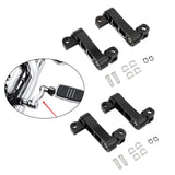 Maxbell Motorcycle Passenger Rear Foot Peg Bracket Mount Kits Foot Peg Clamp Support Black