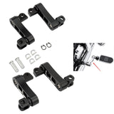 Maxbell Motorcycle Passenger Rear Foot Peg Bracket Mount Kits Foot Peg Clamp Support Black