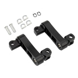 Maxbell Motorcycle Passenger Rear Foot Peg Bracket Mount Kits Foot Peg Clamp Support Black