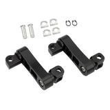 Maxbell Motorcycle Passenger Rear Foot Peg Bracket Mount Kits Foot Peg Clamp Support Black