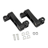 Maxbell Motorcycle Passenger Rear Foot Peg Bracket Mount Kits Foot Peg Clamp Support Black