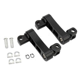 Maxbell Motorcycle Passenger Rear Foot Peg Bracket Mount Kits Foot Peg Clamp Support Black