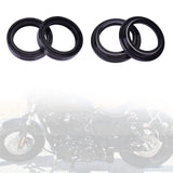 Maxbell 4Pcs Motorcycle Front Fork Damper Shock Oil Seal & Dust Seal for Suzuki