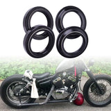 Maxbell 4 Pieces Motorcycle Front Fork Damper Oil Seal and Dust Seal for Yamaha