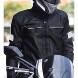 Maxbell Motorcycle Jacket Water Resistant for Motorbike Riding Men Women Summer Black S