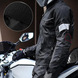 Maxbell Motorcycle Jacket Water Resistant for Motorbike Riding Men Women Summer Black S