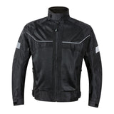 Maxbell Motorcycle Jacket Water Resistant for Motorbike Riding Men Women Summer Black L