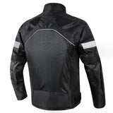Maxbell Motorcycle Jacket Water Resistant for Motorbike Riding Men Women Summer Black XL