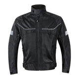 Maxbell Motorcycle Jacket Water Resistant for Motorbike Riding Men Women Summer Black XL