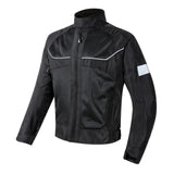 Maxbell Motorcycle Jacket Water Resistant for Motorbike Riding Men Women Summer Black 3XL