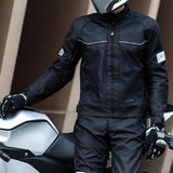 Maxbell Motorcycle Jacket Water Resistant for Motorbike Riding Men Women Summer Black 3XL