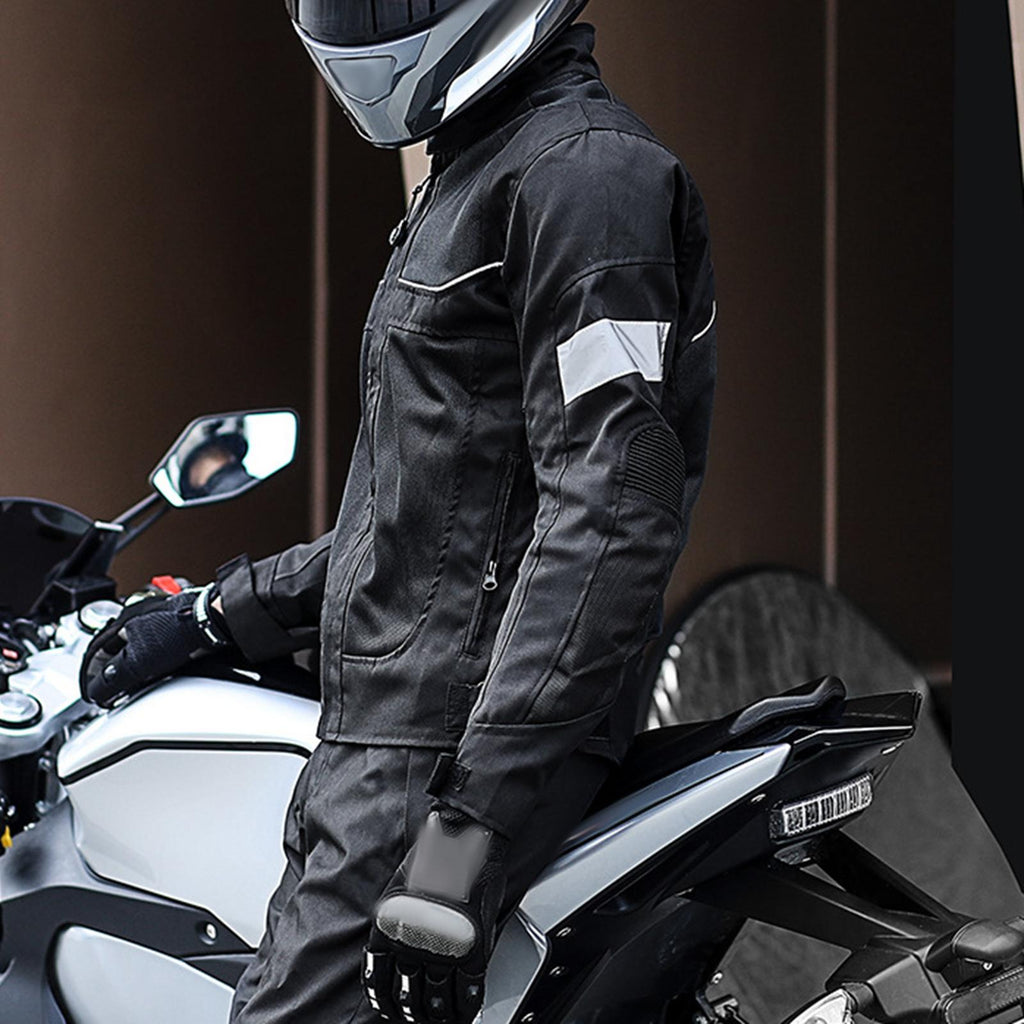 Maxbell Motorcycle Jacket Water Resistant for Motorbike Riding Men Women Summer Black 4XL