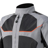 Maxbell Motorcycle Jacket Water Resistant for Motorbike Riding Men Women Summer Gray 4XL