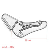 Maxbell Motorcycle Kickstand Pad Support Side Stand Plate  for BMW R18 Argent