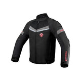Maxbell Motorcycle Riding Jacket with Armor Lightweight Comfortable Motocross Jacket Black XXXL