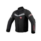 Maxbell Motorcycle Riding Jacket with Armor Lightweight Comfortable Motocross Jacket Black XXXL
