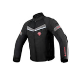 Maxbell Motorcycle Riding Jacket with Armor Lightweight Comfortable Motocross Jacket Black XXXL