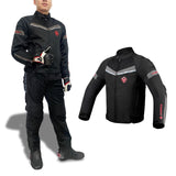Maxbell Motorcycle Riding Jacket with Armor Lightweight Comfortable Motocross Jacket Black XXXL