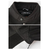 Maxbell Motorcycle Riding Jacket with Armor Lightweight Comfortable Motocross Jacket Black XXXL